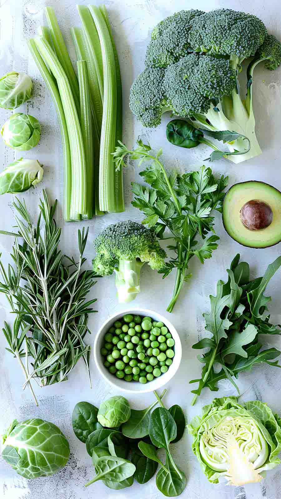 Fresh green vegetables